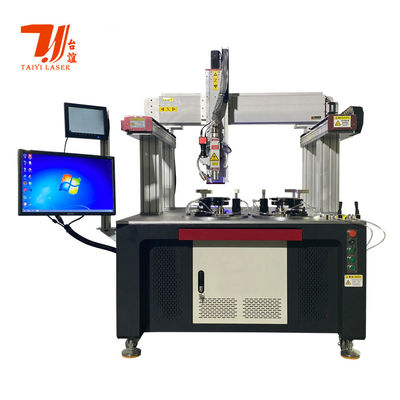 آلة لحام ليزر الألياف الآلي CNC مع دقة ± 0.01mm و 1500W-6000W الطاقة لضغط عالي مضخة المياه