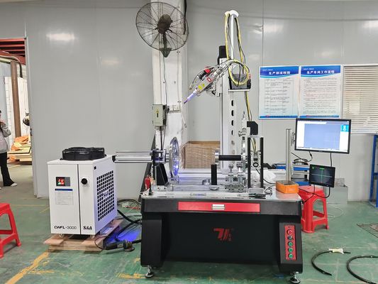 آلة لحام ليزر أوتوماتيكية للفايبر 2000 واط للزجاجة المائية للجيش