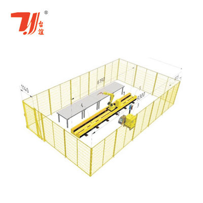 آلة لحام ليزر الألياف 1500W مع CCD للاتصال المعدني الدقيق وذراع الروبوت 6 محور