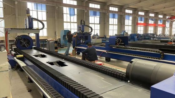 CNC Semi-Auto Round Square Tube Fiber Laser Cutting Machine