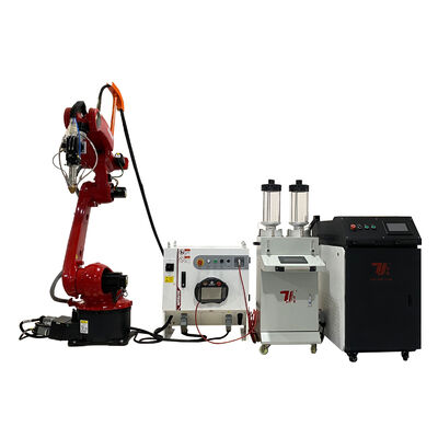 6KW عالية السرعة CNC ليزر غطاء آلة لإصلاح العمود واستبدال الصفائح الكرومية، 90٪ كفاءة مسحوق