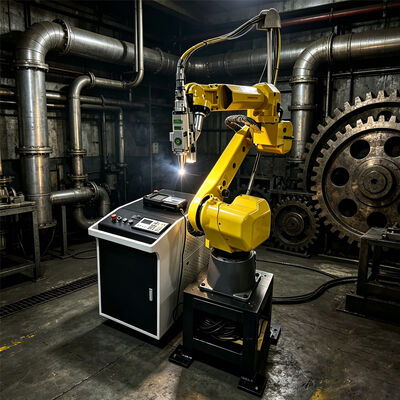 FANUC روبوت M-20 6 محور روبوت آلي 3D لقطة ليزر الألياف لقطع المعدات اللياقة البدنية