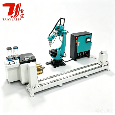 آلة التصنيع بالليزر الروبوتية CNC مع نظام تغذية لتعزيز السطح المعدني
