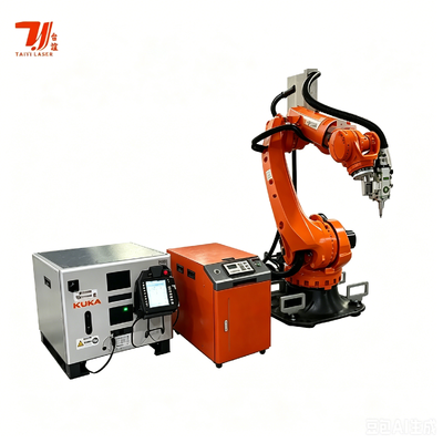 4000W IPG نظام روبوت لحام الليزر بالألياف مع روبوت KUKA الصناعي لصناعات الطيران والفضاء والسيارات