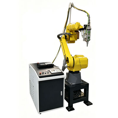 ماكينة قطع ألياف الليزر الروبوتية ثلاثية الأبعاد من FANUC بقوة 1500 وات - 6000 وات قابلة للتعديل ومبدل أدوات تلقائي لتصنيع الأجزاء المعدنية المعقدة